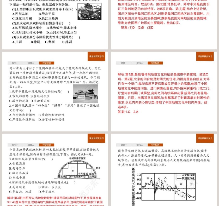 第二节地域文化与城乡景观教学ppt课件第7张