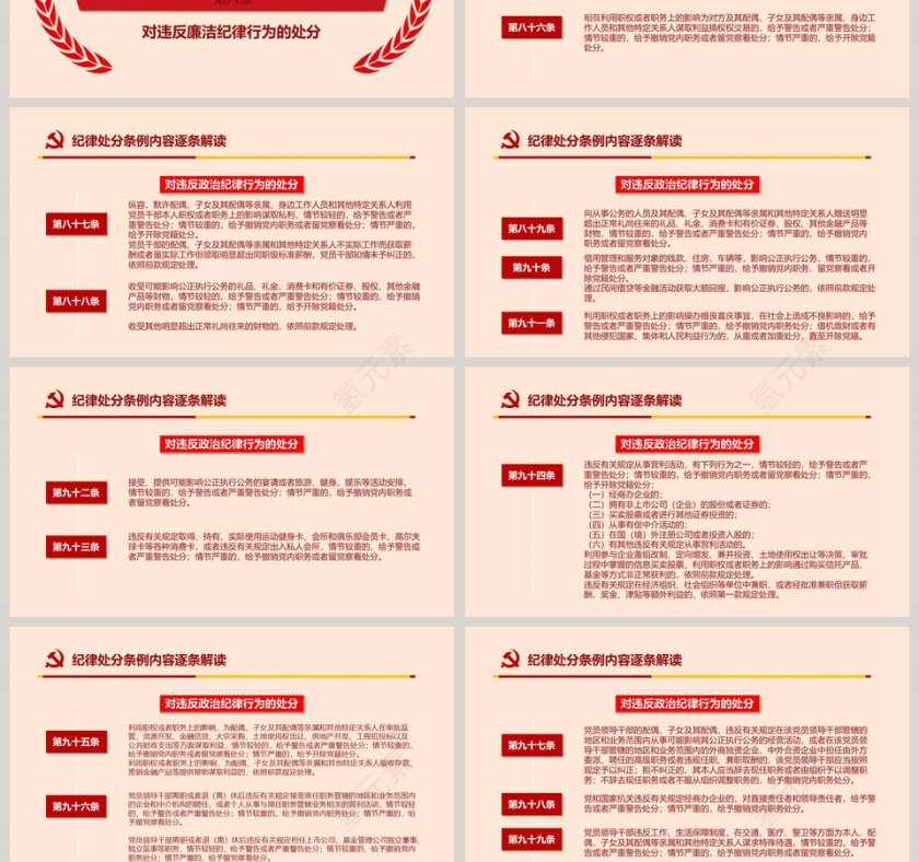 最新修订中国共产党纪律处分条例纪律月党课PPT第13张