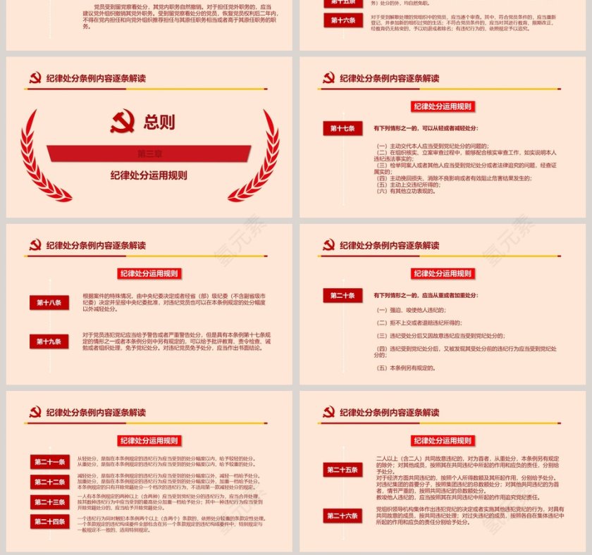 最新修订中国共产党纪律处分条例纪律月党课PPT第7张
