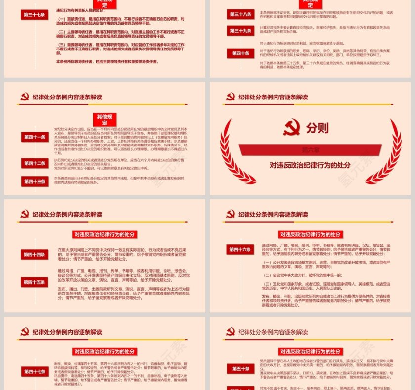 最新修订中国共产党纪律处分条例纪律月党课PPT第9张