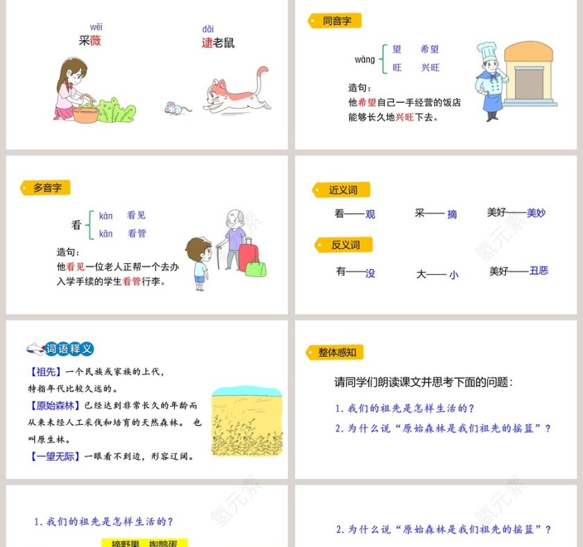 课文解析二年级语文下册祖先的摇篮语文课件PPT第2张
