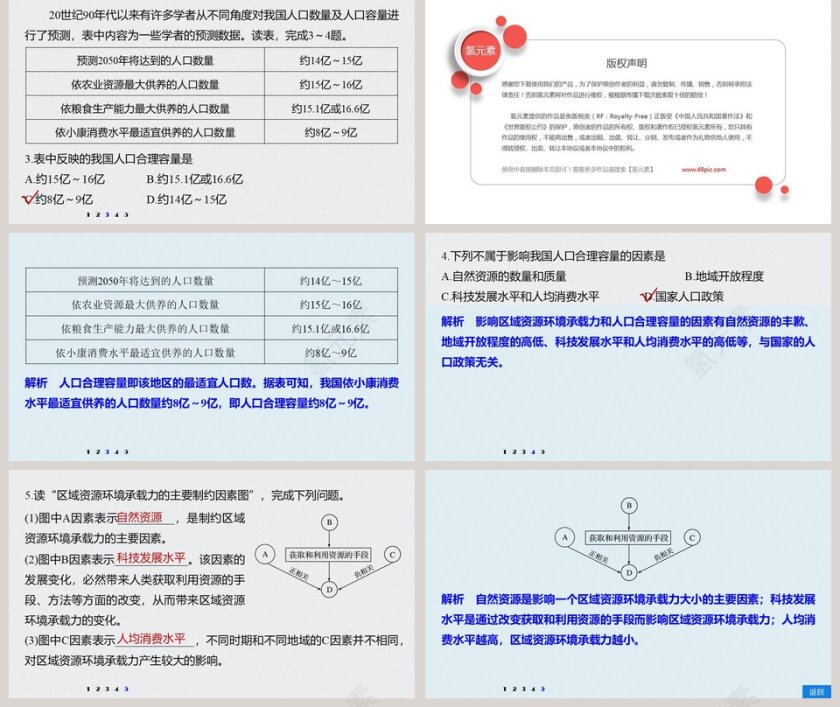 第三节资源环境承载力与人口合理容量-第一章教学ppt课件第5张