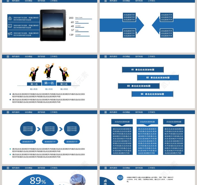 商务汇报总结业绩报告计划PPT模板第5张