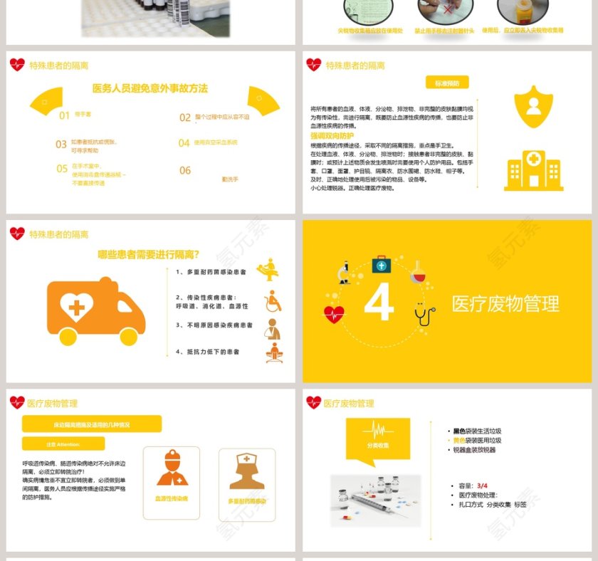 简约清新护理工作中医院感染问题PPT第4张