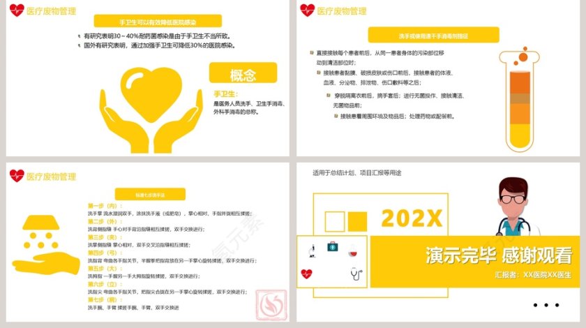 简约清新护理工作中医院感染问题PPT第5张