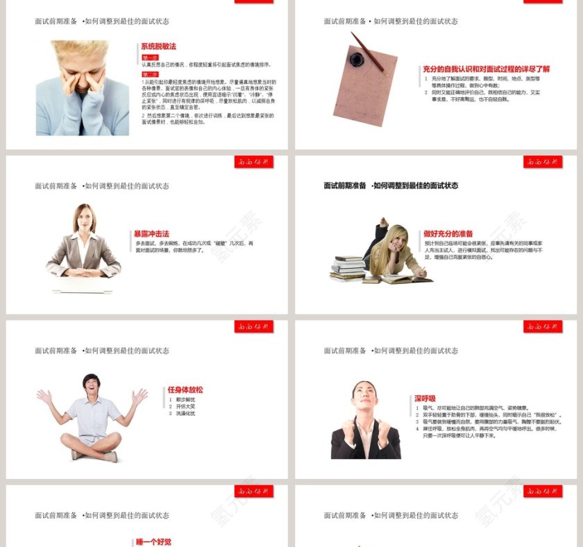 面试的前中后——面面俱到面试技巧集萃ppt模板 第2张