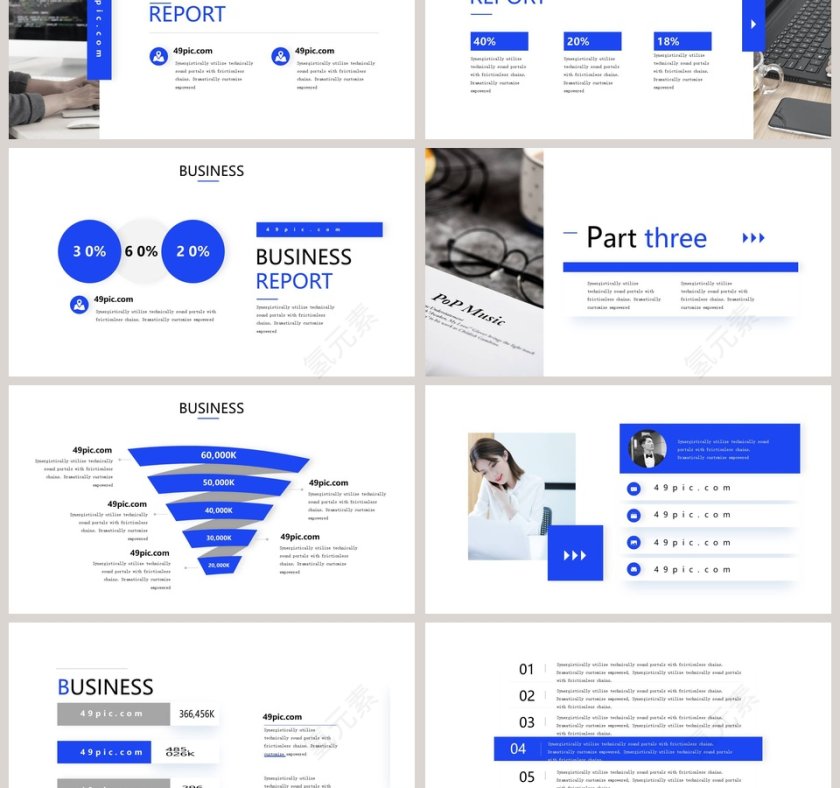 欧美商务商业计划书PPT模板第3张