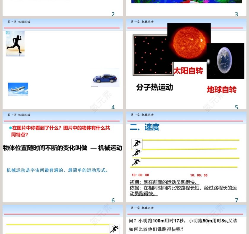 运动的快慢教学ppt课件第2张