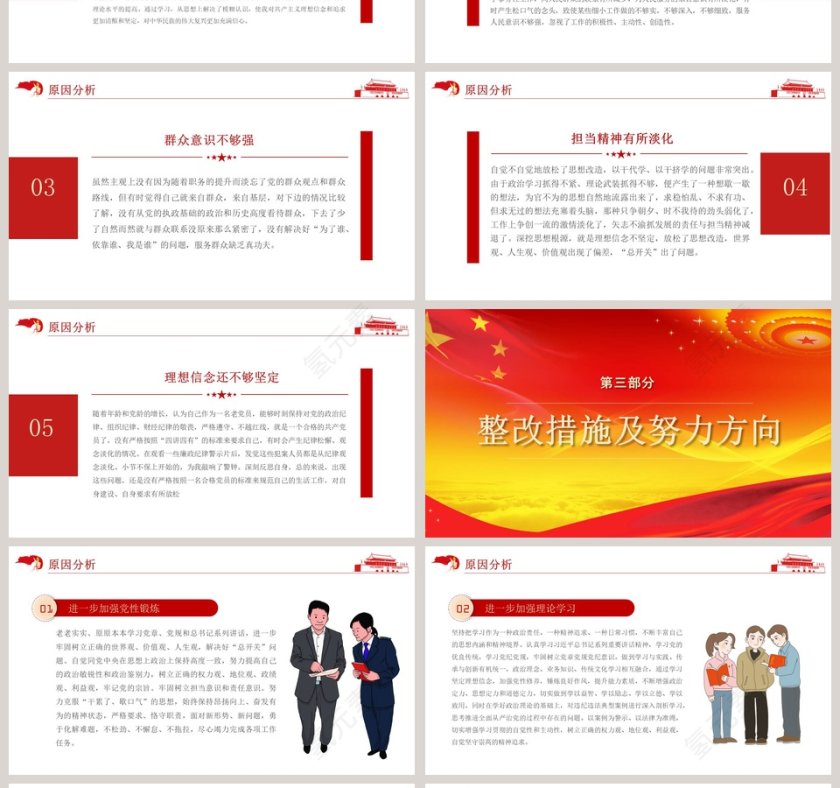 “不忘初心  牢记使命”专题民主生活会检视剖析党的民主生活会PPT第4张