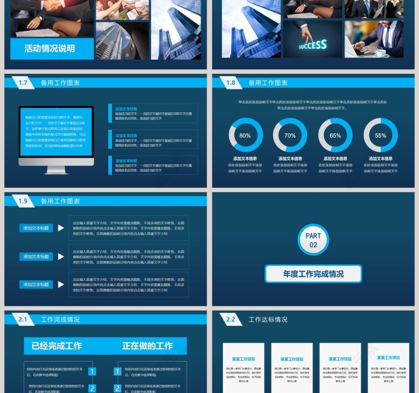 工作报告年终总结模板第3张