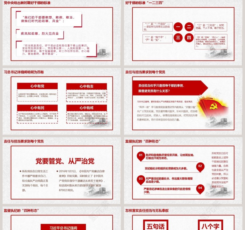 立足岗位讲奉献勇于担当比作为有作为ppt模板课件学习精神第5张