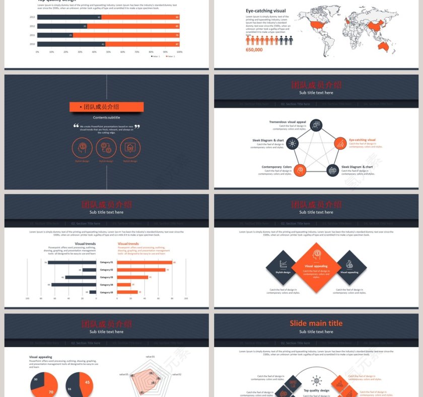 城市沉稳蓝大气商业计划书PPT模板第3张