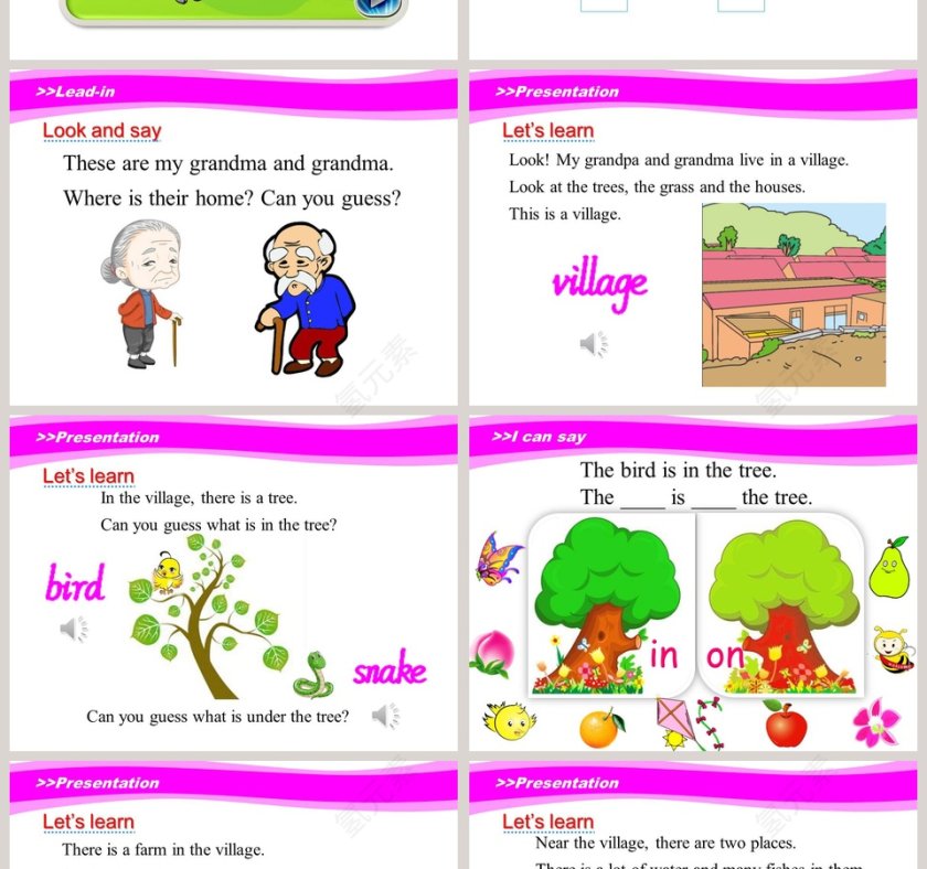 Unit4 He lives in a Village-第一课时教学ppt课件第2张