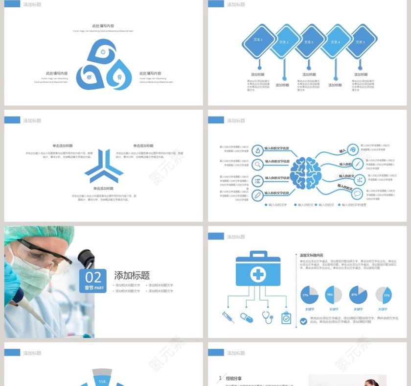 商务简约大气科研实验PPT模板第2张