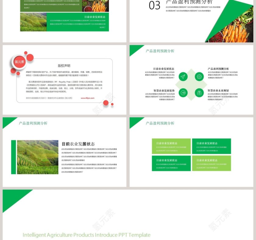 智慧农业农产品宣传PPT模板第3张