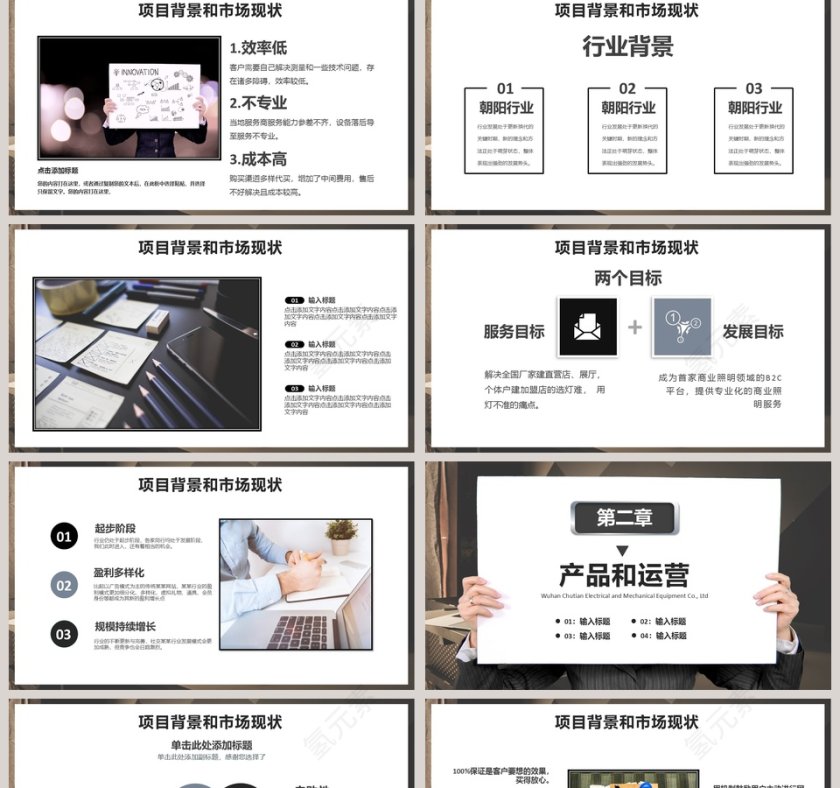 企业产品介绍商业融资计划PPT模板第2张