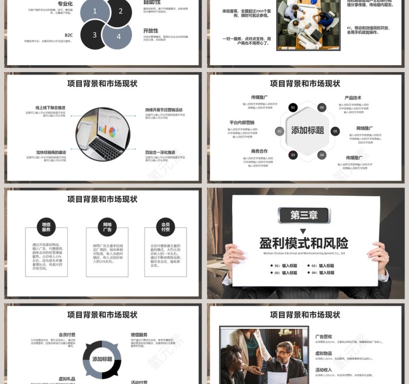 企业产品介绍商业融资计划PPT模板第3张