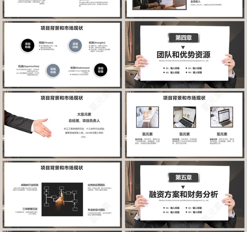 企业产品介绍商业融资计划PPT模板第4张