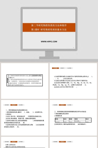 第二节研究物质性质的方法和程序-第教学ppt课件