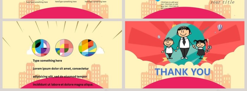 清新感恩父亲节PPT第4张