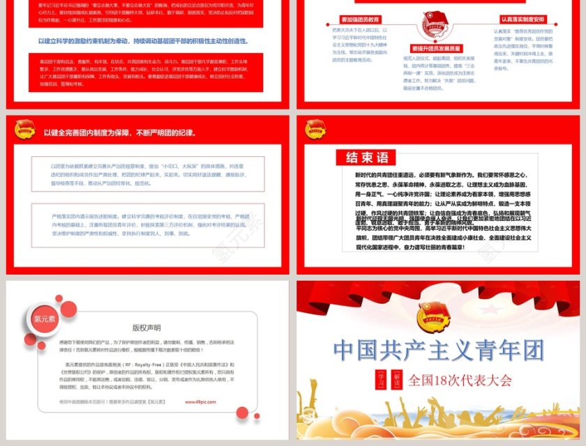 中国青年团全国十八次代表大会ppt第9张