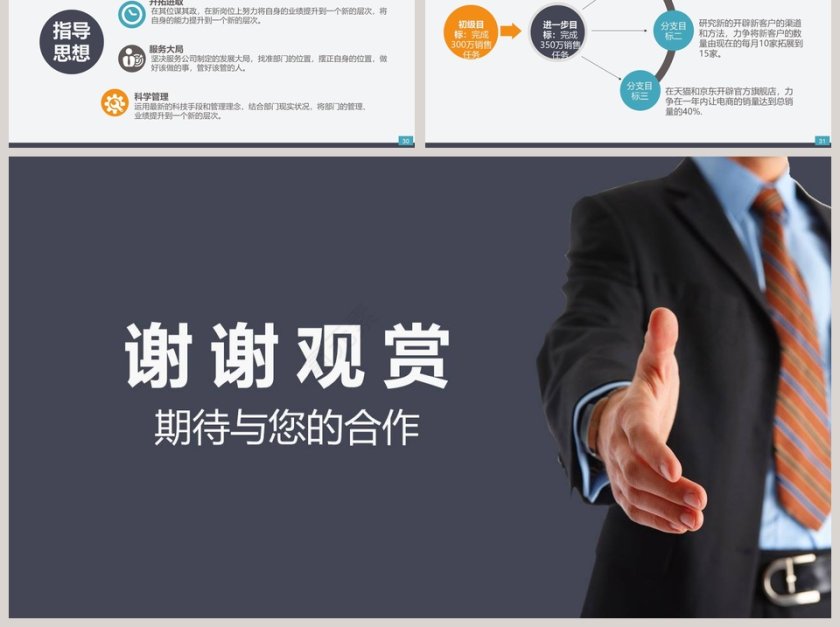 简约大气市场部门营销工作汇报PPT模板第6张