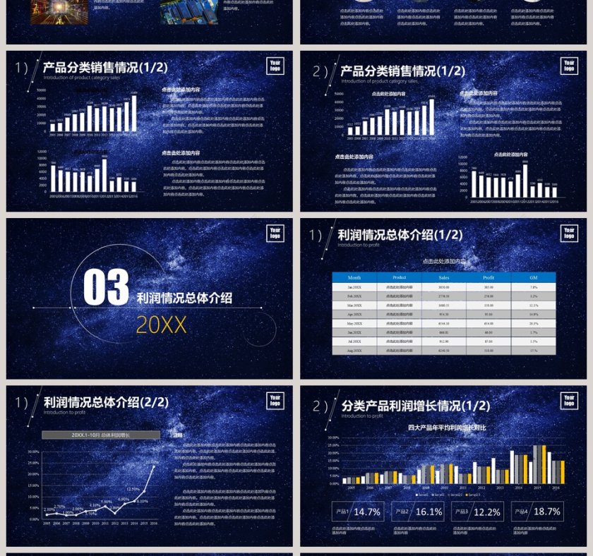 企业年度商务工作计划报告PPT模板第4张
