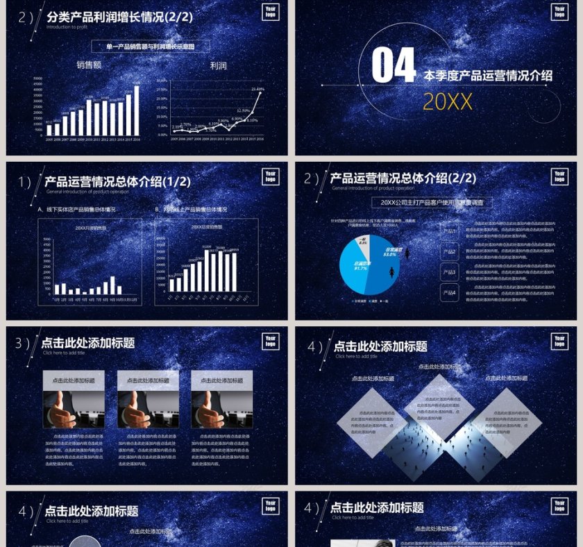 企业年度商务工作计划报告PPT模板第5张