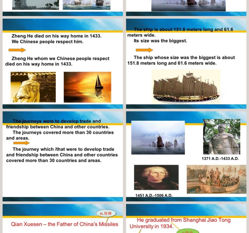 Unit 5 Topic 2-He is really the pride of China - 代表中国的骄傲人物slides PPT模板第2张