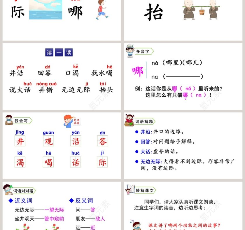 课文解析二年级语文上册坐井观天语文课件PPT第3张