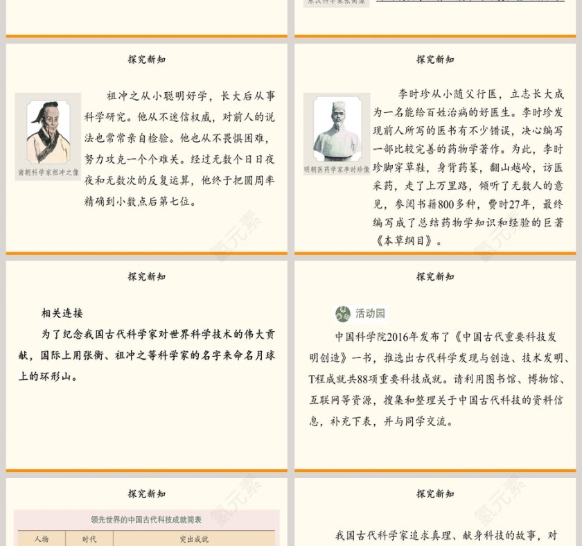  第四单元 骄人祖先 灿烂文化 PPT 模板第2张