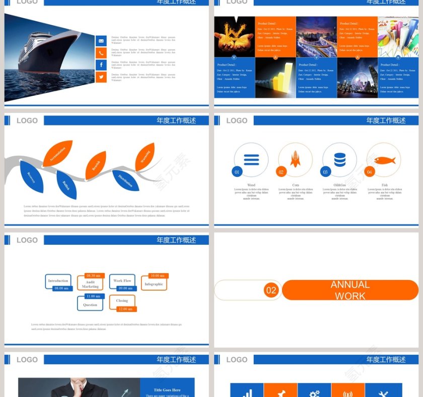 船舶航运物流运输PPT交通工具PPT第2张