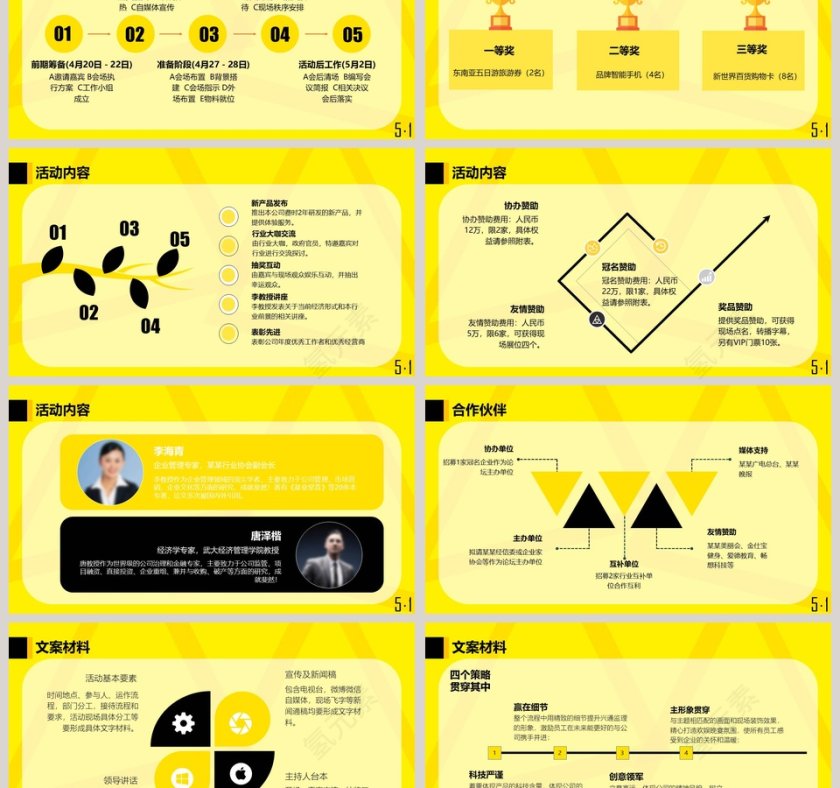 五一劳动节活动策划ppt模板第3张