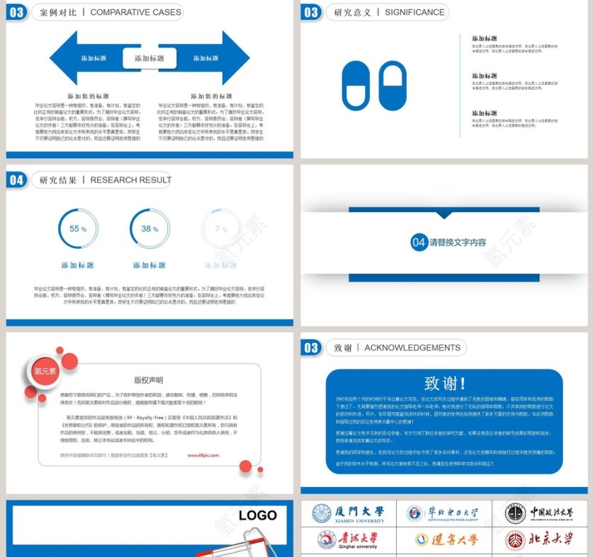 简约医学专业毕业答辩PPT模版第5张