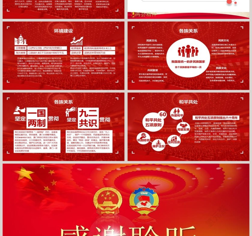 解读学习两会精神PPT模板第4张