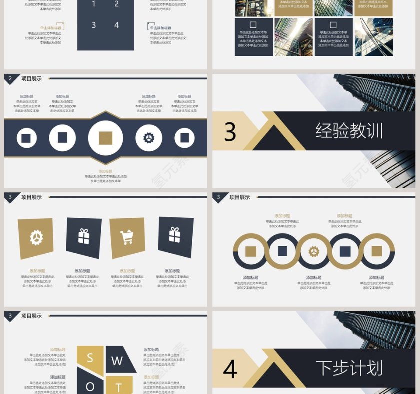 公司商务工作汇报PPT模板第3张