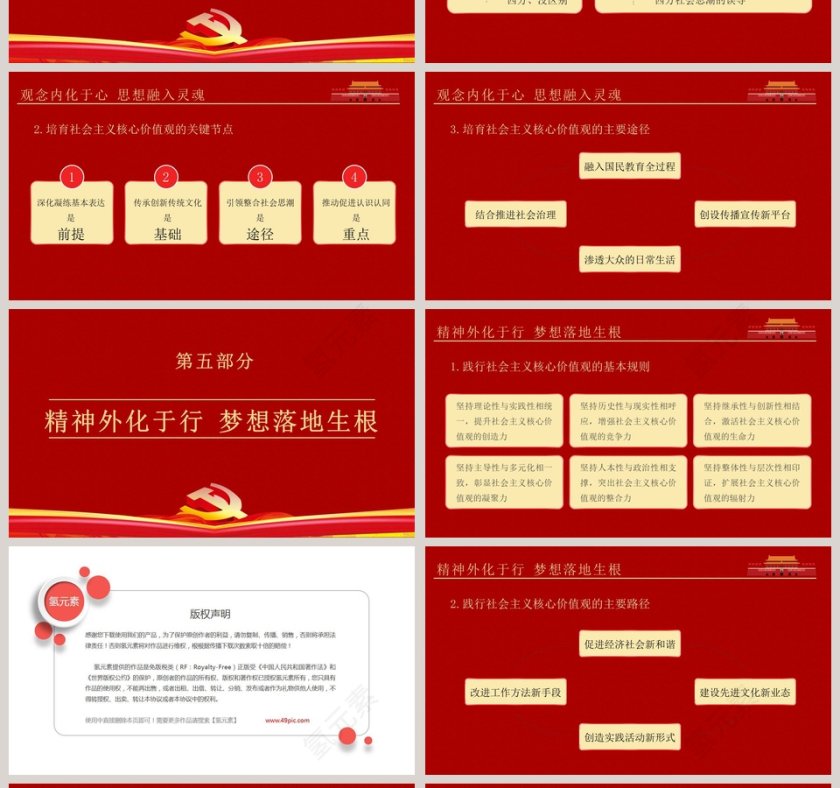 践行社会主义核心价值观依法治国构建和谐社会PPT模板第4张