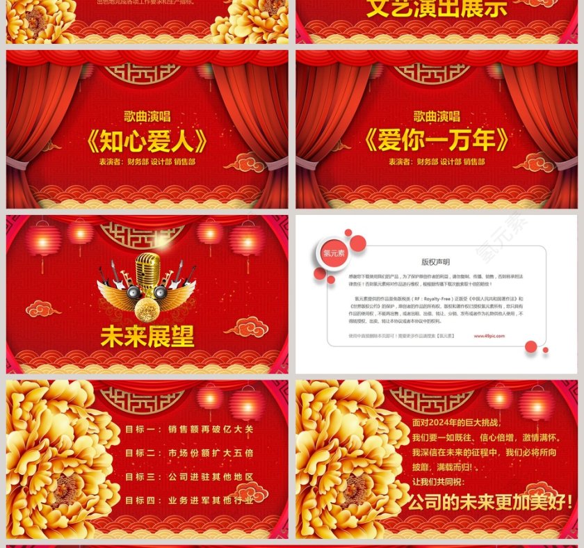 2019公司年终答谢会ppt模板第4张