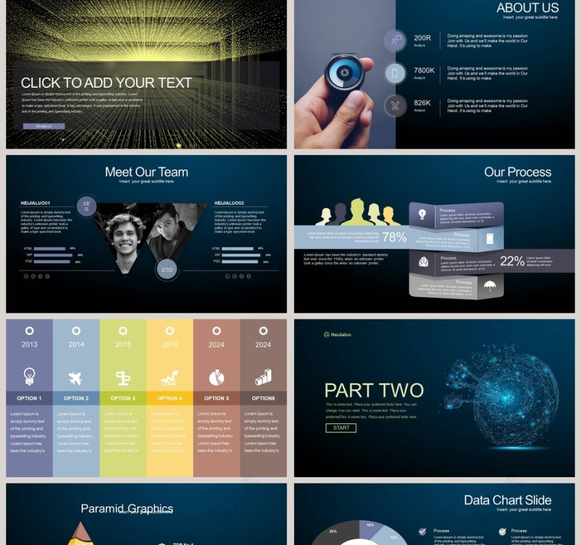 黑色简约大气人工智能PPT第2张