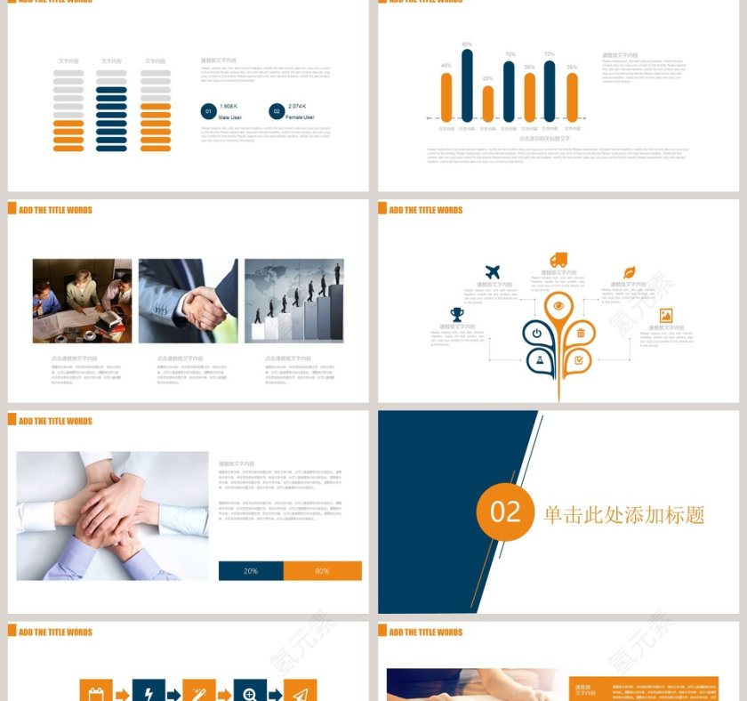 简约黄色财务总结报告ppt第2张