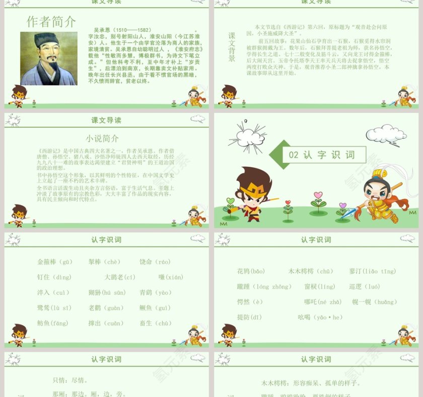 初中语文课件PPT《小圣施威降大圣》   第2张