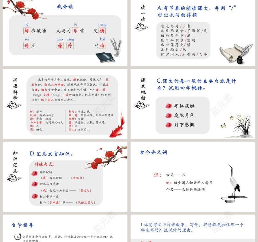 八年级语文课件《记承天寺夜游》PPT第2张