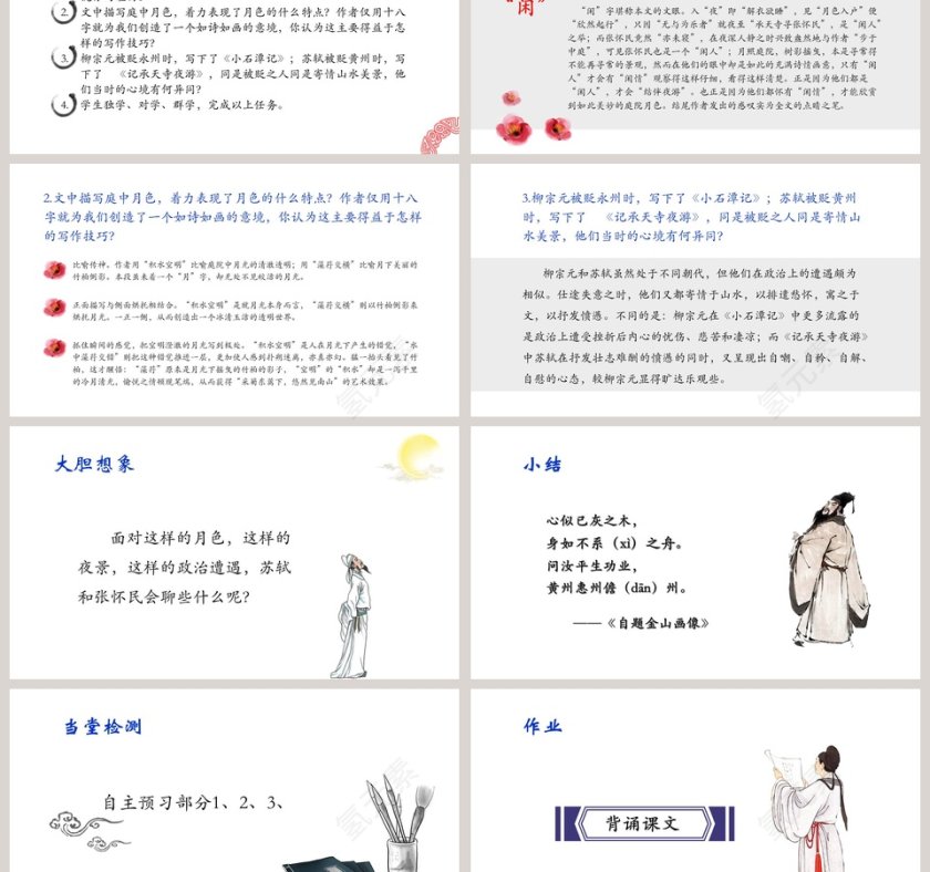 八年级语文课件《记承天寺夜游》PPT第3张