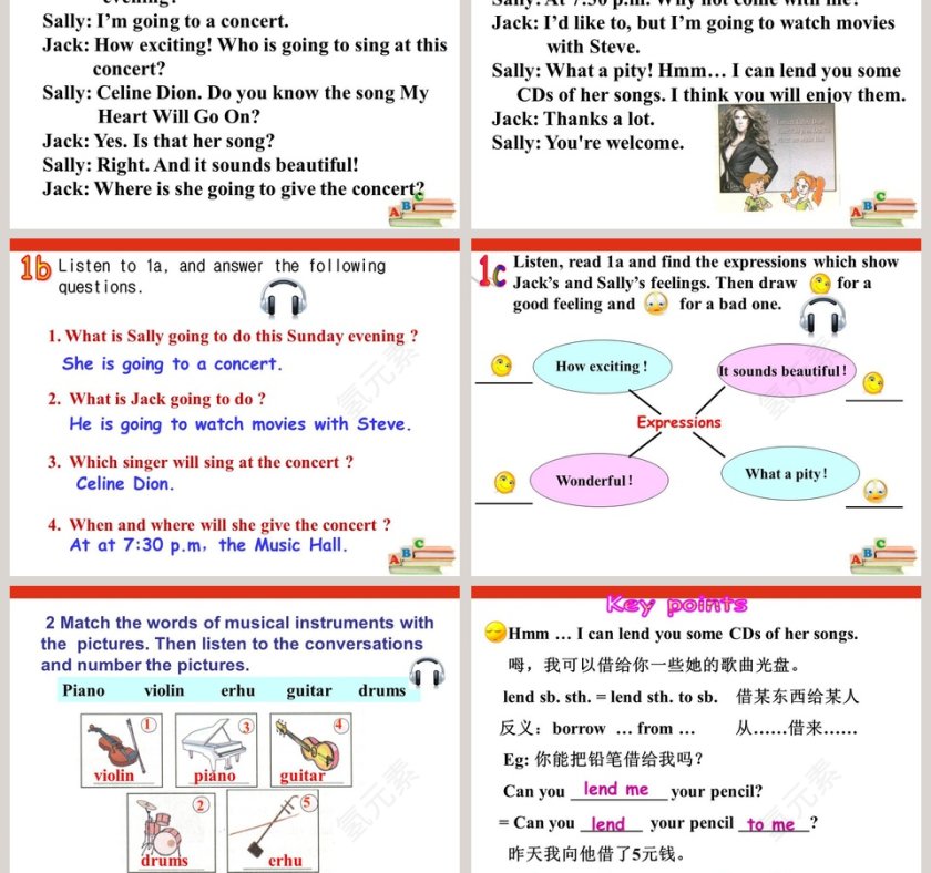 Unit 3  Topic 2-What sweet music教学ppt课件第3张