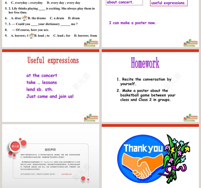 Unit 3  Topic 2-What sweet music教学ppt课件第5张