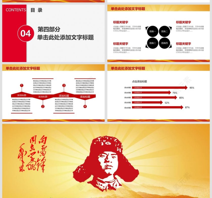 学习雷锋工作汇报PPT第5张