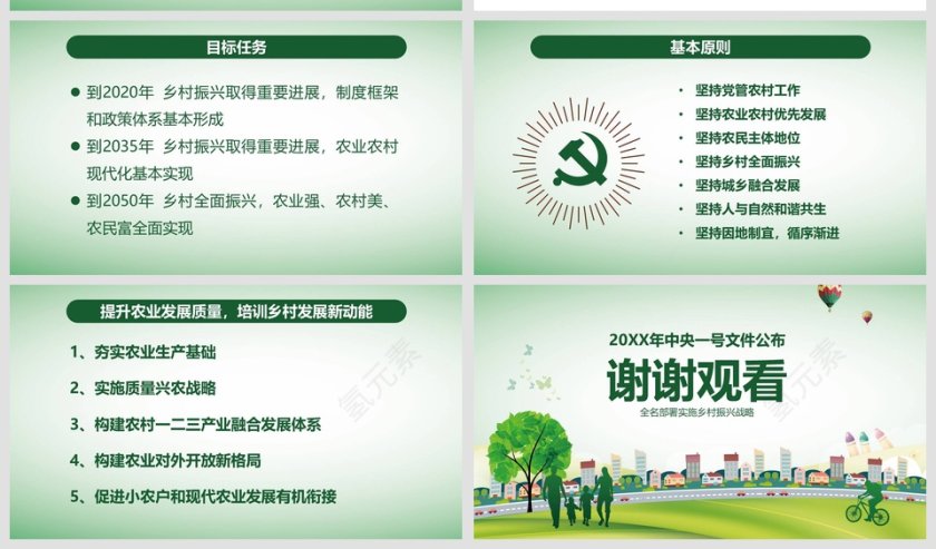 解读乡村振兴战略2019中央一号文件党课学习课件第5张