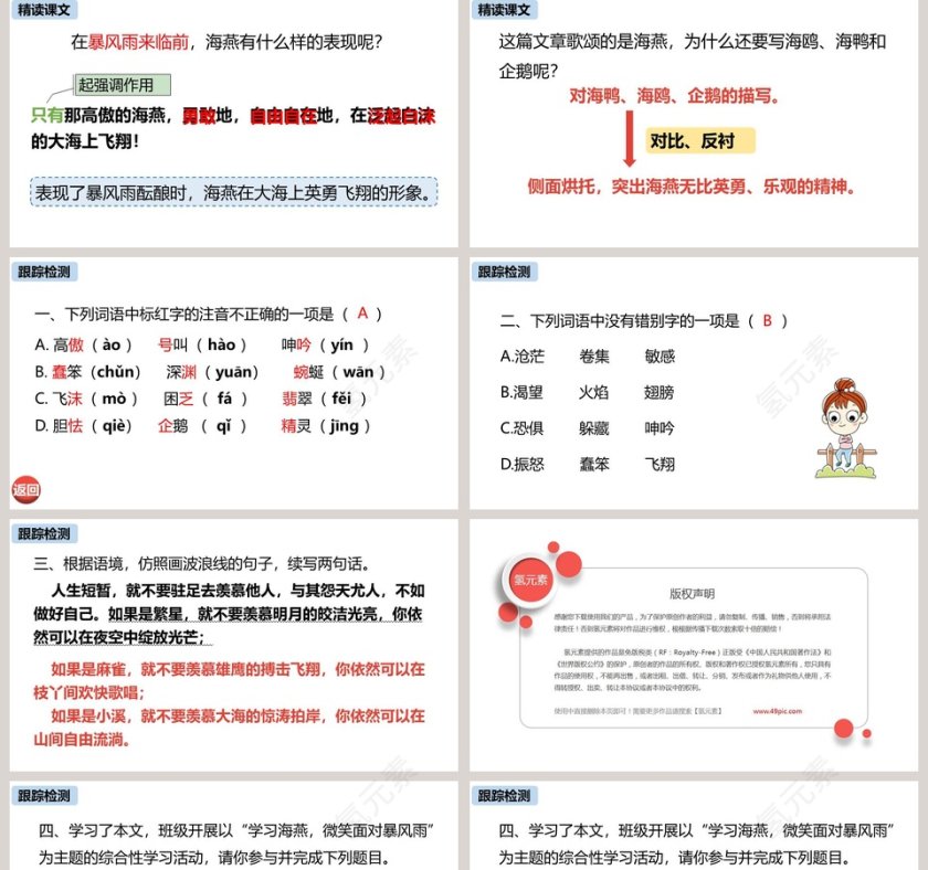 统编版九年级语文下册海燕PPT课件第5张