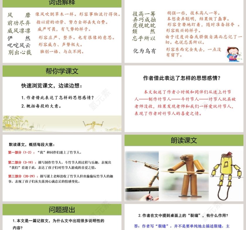 课文解读六年级语文上册竹节人语文课件PPT第2张