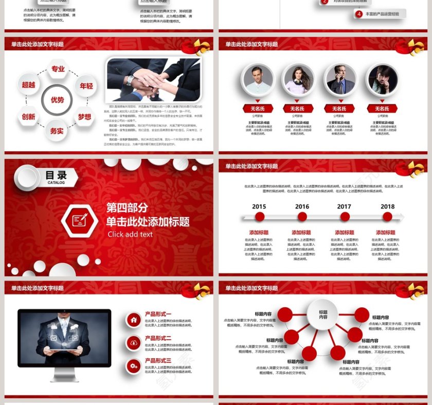 交通银行金融服务ppt模板第4张